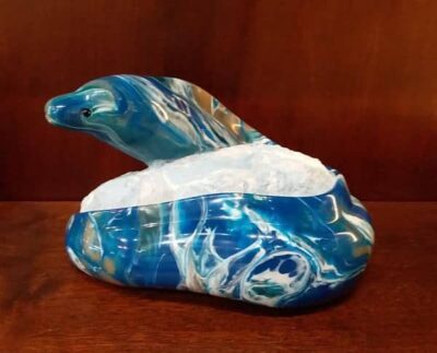 EEL ELVIS Aqua cast marble