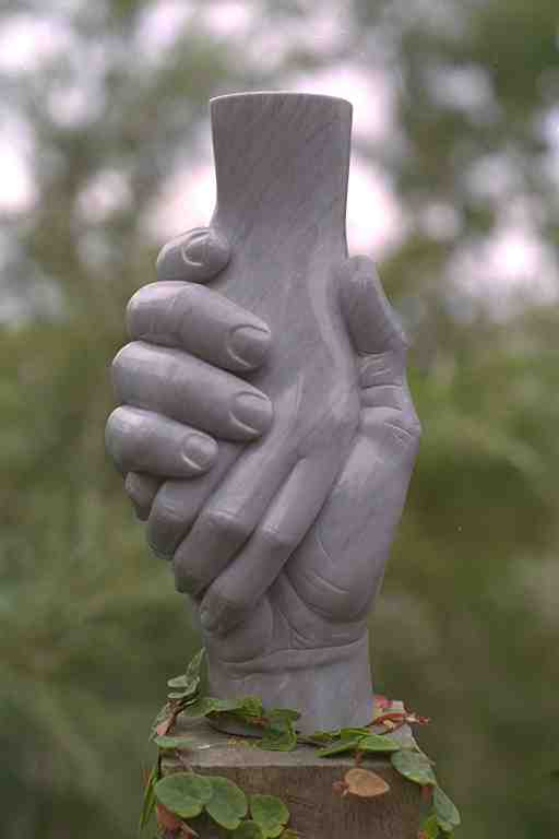 HANDS FRIENDSHIP Jade Cast Marble
